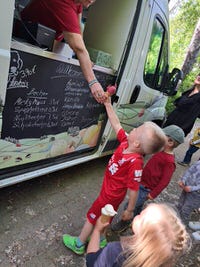 Eiswagen zu Besuch